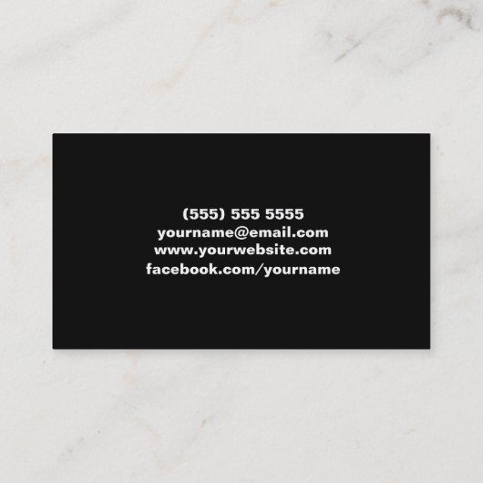 DJ Visitekaartje (Achterkant)