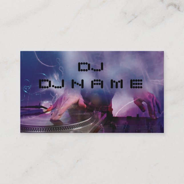 DJ Visitekaartje (Voorkant)