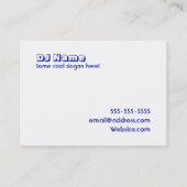 DJ Visitekaartje (Achterkant)