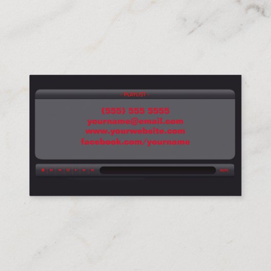 DJ Visitekaartje (Achterkant)