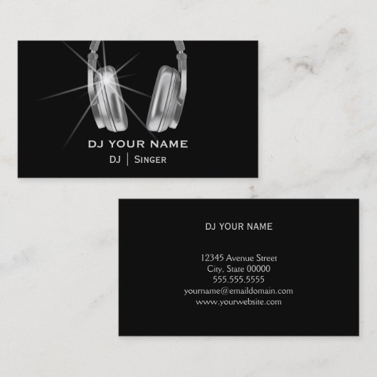 DJ Visitekaartje (Voorkant / Achterkant)