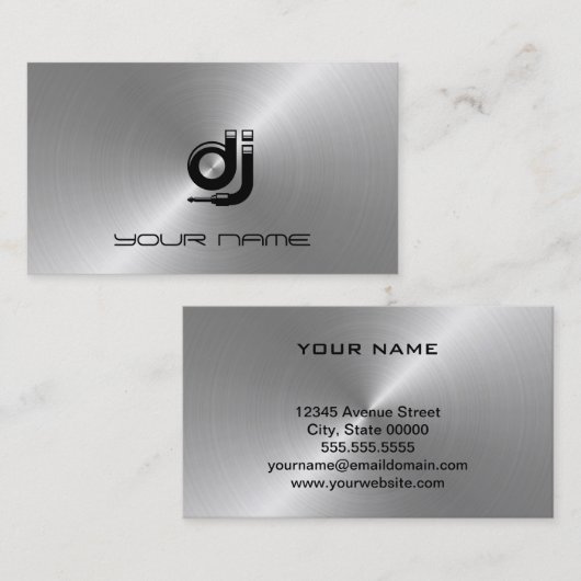 DJ Visitekaartje (Voorkant / Achterkant)