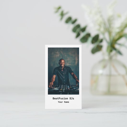 DJ VISITEKAARTJE (Staand voorkant)