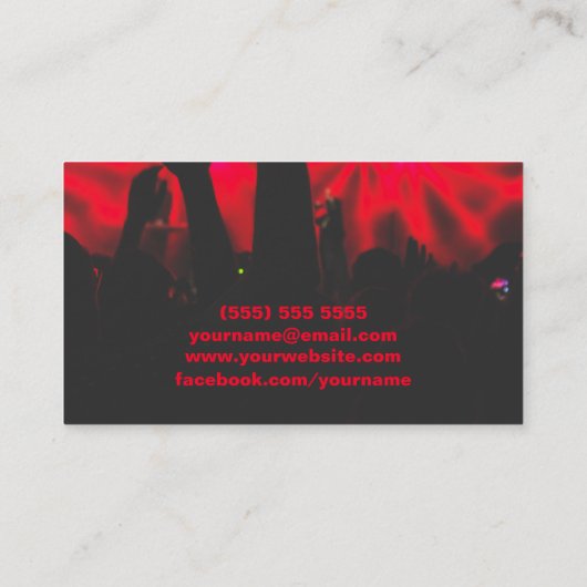 DJ Visitekaartje (Achterkant)