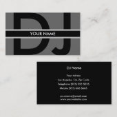 DJ Visitekaartje (Voorkant / Achterkant)