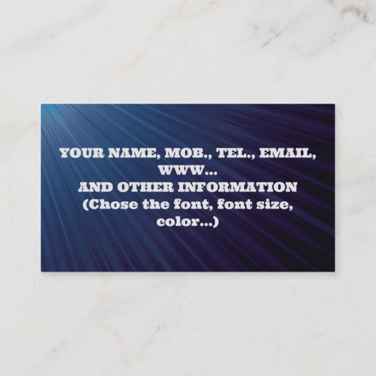 DJ Visitekaartje (Achterkant)