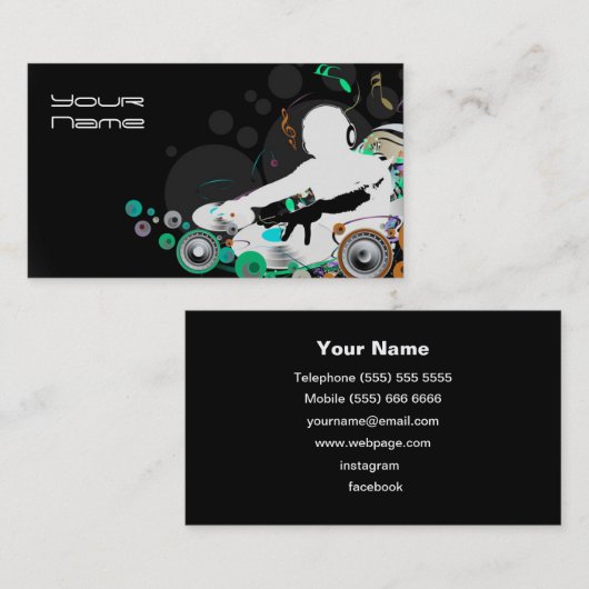 DJ Visitekaartje (Voorkant / Achterkant)