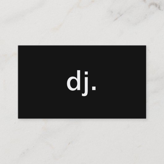 DJ VISITEKAARTJE (Voorkant)
