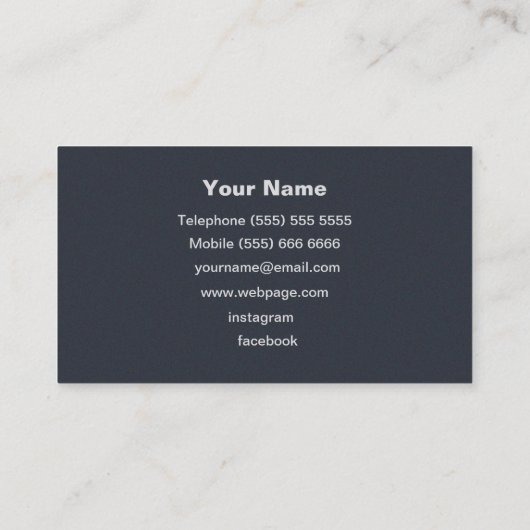 DJ Visitekaartje (Achterkant)