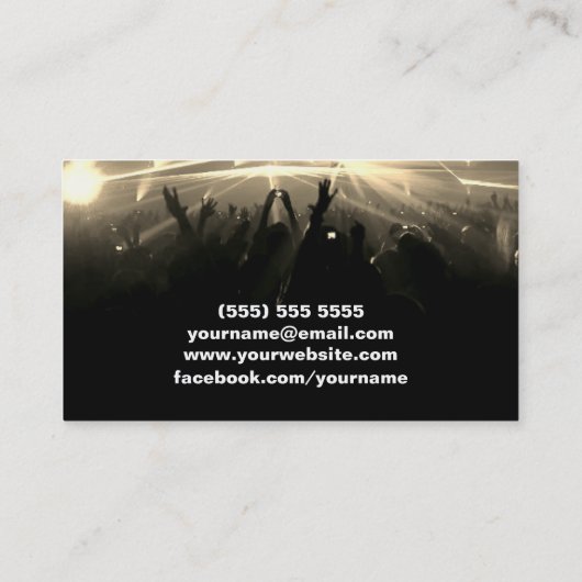 DJ Visitekaartje (Achterkant)