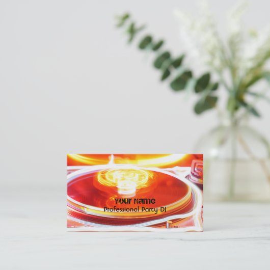 DJ Visitekaartje (Staand voorkant)