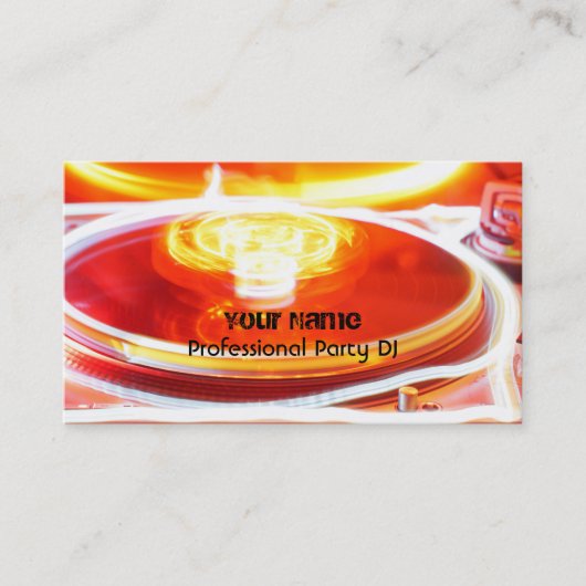 DJ Visitekaartje (Voorkant)