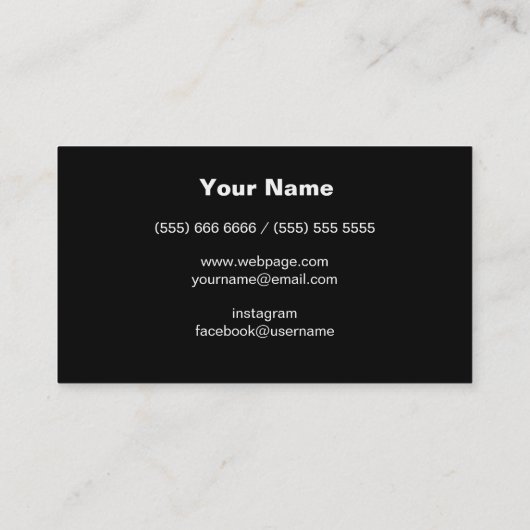 DJ Visitekaartje (Achterkant)