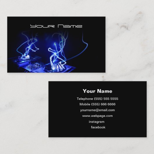 DJ Visitekaartje (Voorkant / Achterkant)