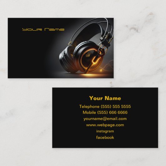 DJ Visitekaartje (Voorkant / Achterkant)