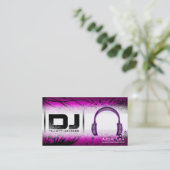 DJ-Visitekaartje - aanpasbaar Visitekaartje (Staand voorkant)