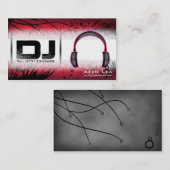 DJ-Visitekaartje - aanpasbaar Visitekaartje (Voorkant / Achterkant)
