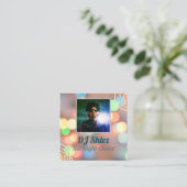 DJ-visitekaartje aanpassen Vierkante Visitekaartje (Staand voorkant)