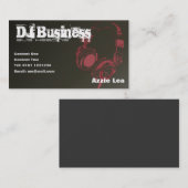 DJ-Visitekaartje [bruin] - aanpasbaar Visitekaartje (Voorkant / Achterkant)