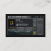 DJ Visitekaartje, DJ Event Service, Entertainment Visitekaartje (Voorkant)