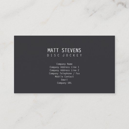 DJ Visitekaartje luidsprekers (Achterkant)
