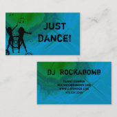 Dj Visitekaartje Music Red Blue Retro Dance (Voorkant / Achterkant)