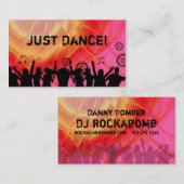 Dj Visitekaartje Music Red Pink Retro Dance 2 (Voorkant / Achterkant)