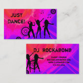 Dj Visitekaartje Music Red roze Retro Dance 2 (Voorkant / Achterkant)