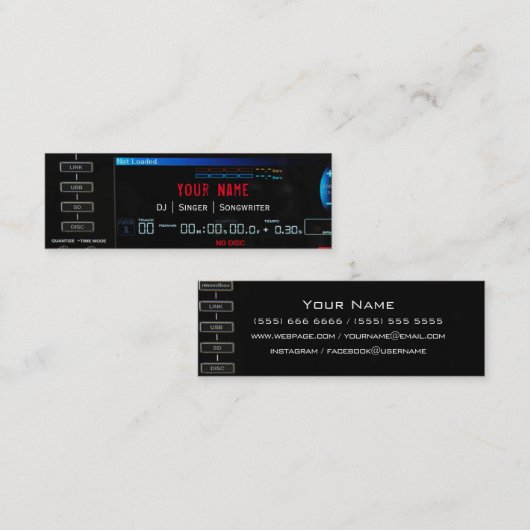 DJ Visitekaartje ver.2 (Voorkant / Achterkant)