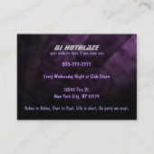 DJ Visitekaartjes (Achterkant)