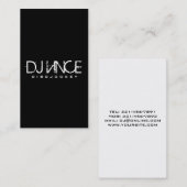 DJ - Visitekaartjes (Voorkant / Achterkant)