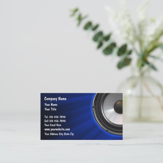 DJ Visitekaartjes (Staand voorkant)