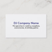 DJ Visitekaartjes (Achterkant)