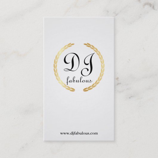 DJ - visitekaartjes (Voorkant)