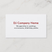 DJ Visitekaartjes 01 (Achterkant)