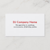 DJ Visitekaartjes 02 (Achterkant)