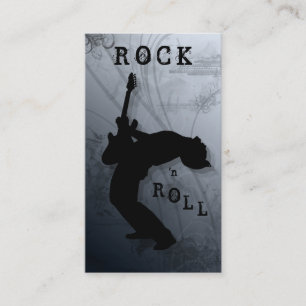 DJ Visitekaartjes Guitar Music Black Grey