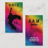 DJ Visitekaartjes Guitar Music Rainbow (Voorkant / Achterkant)