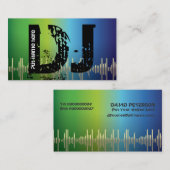 DJ-visitekaartjes voor schijfjockey Visitekaartje (Voorkant / Achterkant)