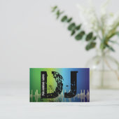 DJ-visitekaartjes voor schijfjockey Visitekaartje (Staand voorkant)