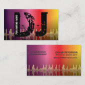 DJ-visitekaartjes voor schijfjockey Visitekaartje (Voorkant / Achterkant)