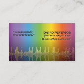 DJ-visitekaartjes voor schijfjockey Visitekaartje (Achterkant)