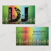 DJ-visitekaartjes voor schijfjockey Visitekaartje (Voorkant / Achterkant)