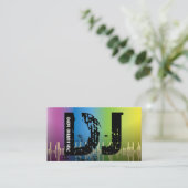 DJ-visitekaartjes voor schijfjockey Visitekaartje (Staand voorkant)