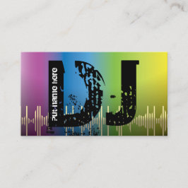 DJ-visitekaartjes voor schijfjockey Visitekaartje