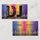 DJ-visitekaartjes voor schijfjockey Visitekaartje (Voorkant / Achterkant)