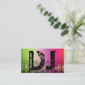 DJ-visitekaartjes voor schijfjockey Visitekaartje (Staand voorkant)