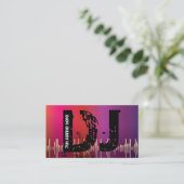 DJ-visitekaartjes voor schijfjockey Visitekaartje (Staand voorkant)