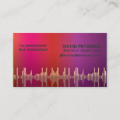 DJ-visitekaartjes voor schijfjockey Visitekaartje (Achterkant)