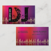 DJ-visitekaartjes voor schijfjockey Visitekaartje (Voorkant / Achterkant)